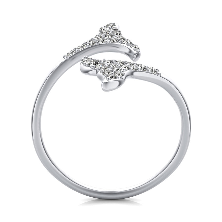 Lucky Dolphin Tail Ring