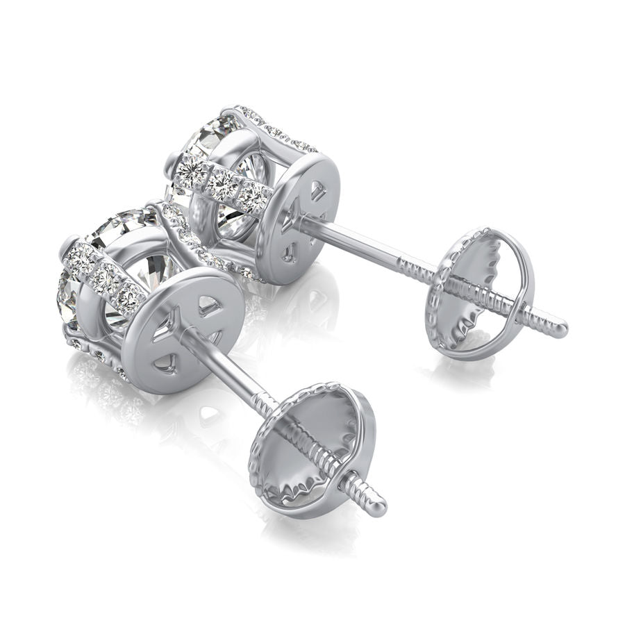 Basket Stud Earrings