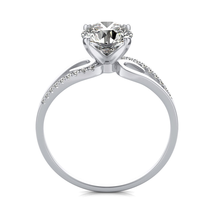 Scroll Engagement Ring
