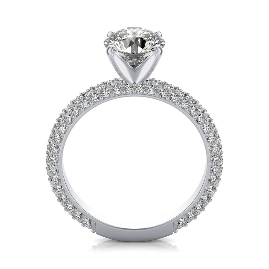 Micro Pave Engagement Ring