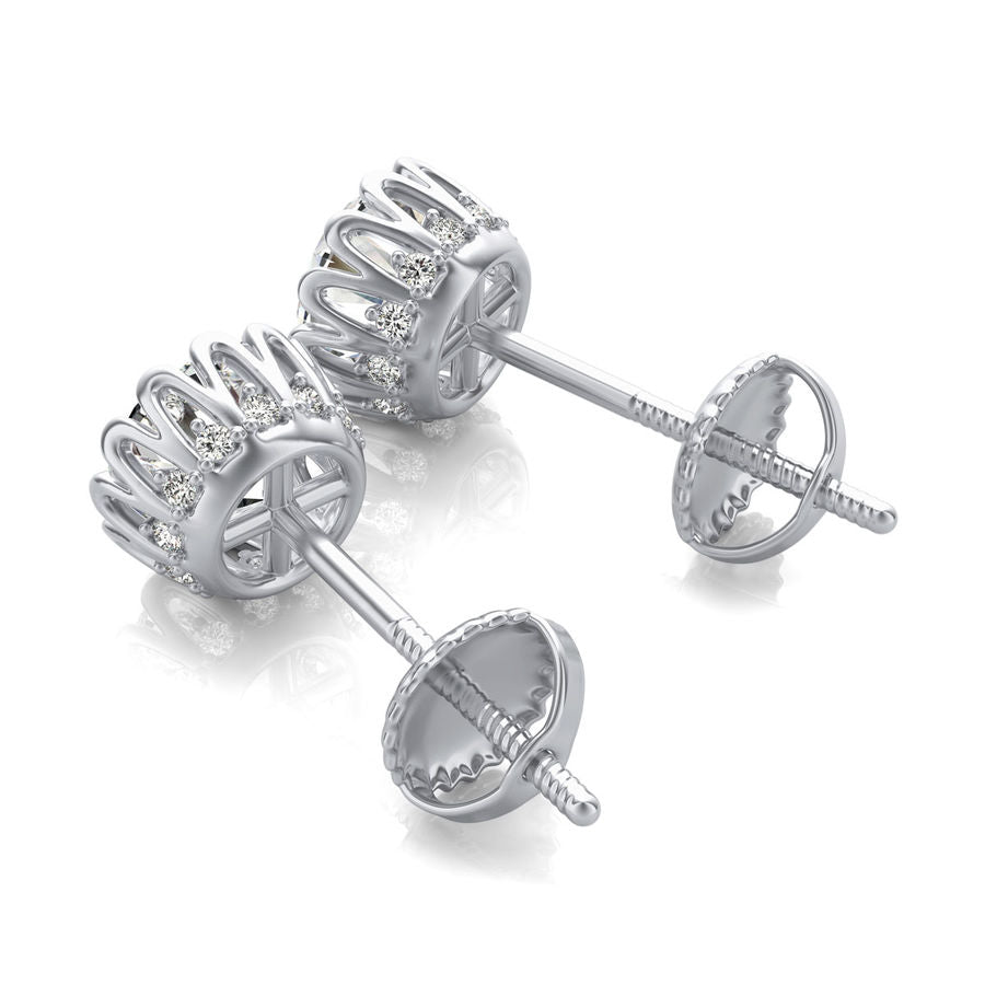 Basket Stud Earrings