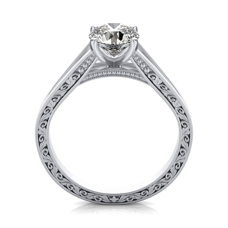 Filigree Cathedral Engagement Ring