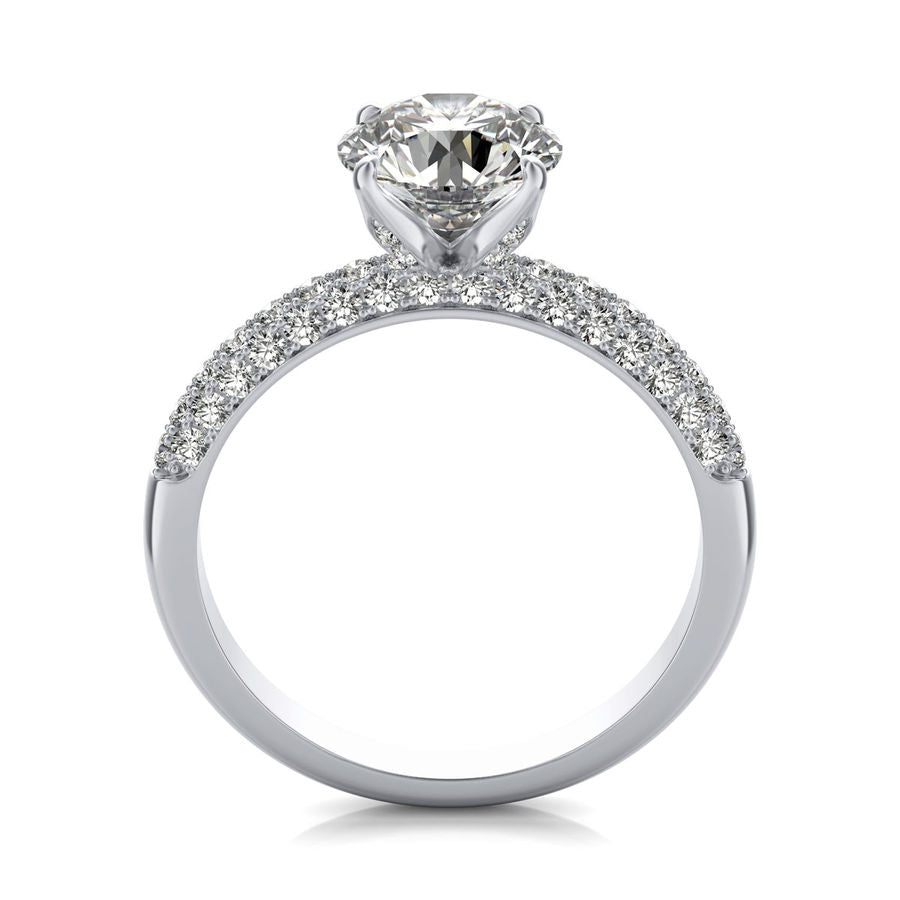 Micro Pave Engagement Ring