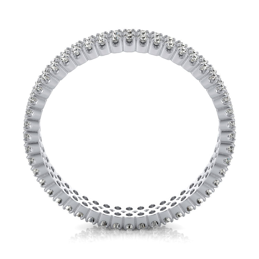 Two Row Half Eternity Band
