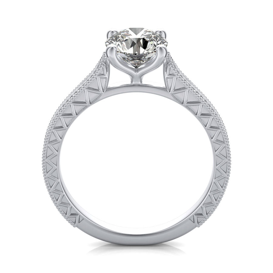 Victoria Cathedral Solitaire Engagement Ring