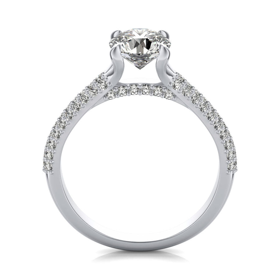 Micro Pave Engagement Ring