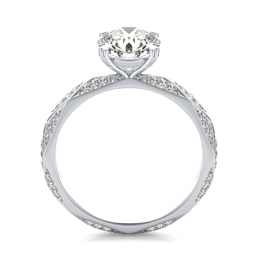 Alexis Pave Eternity Engagement Ring