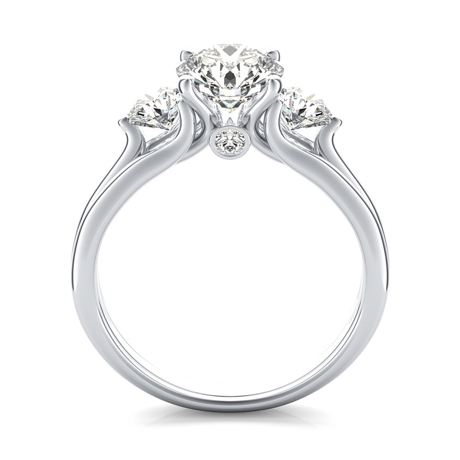 Hartine Three Stone Engagement Ring
