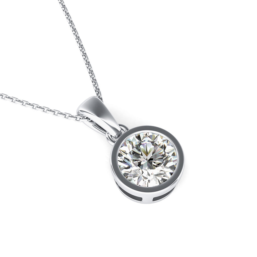 Bezel Solitaire Pendant