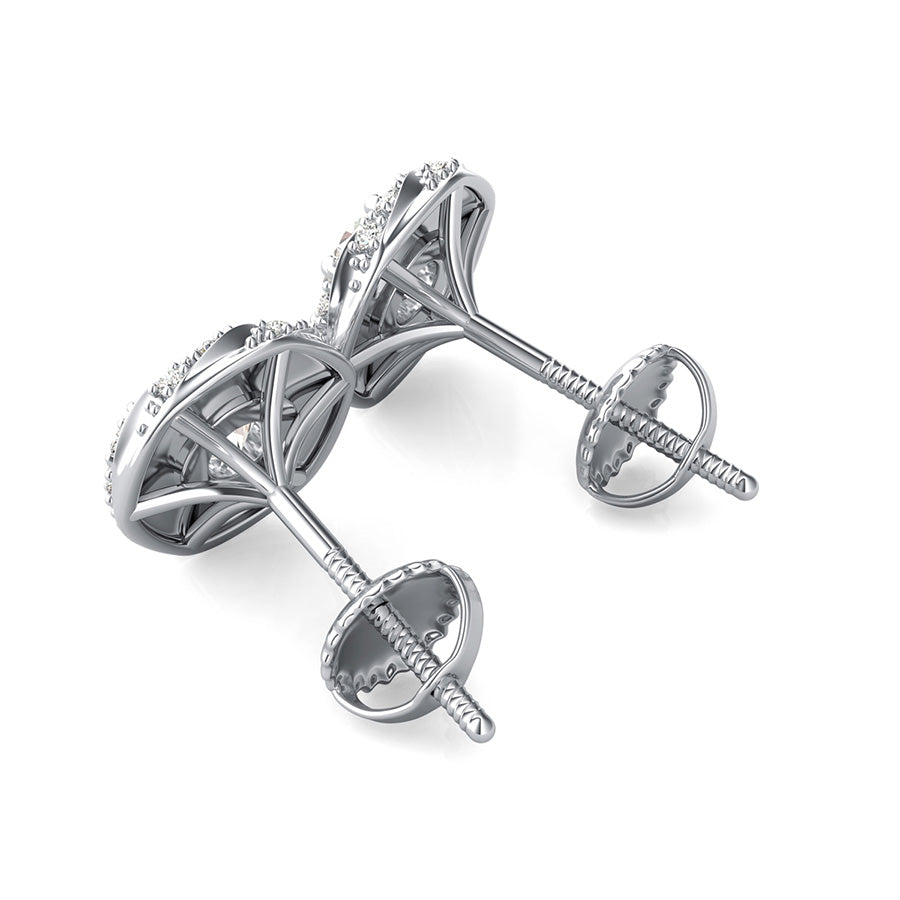 Twirl Halo Earrings
