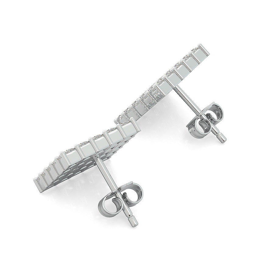 2.25 Ct. T.W. Cluster Stud Earrings