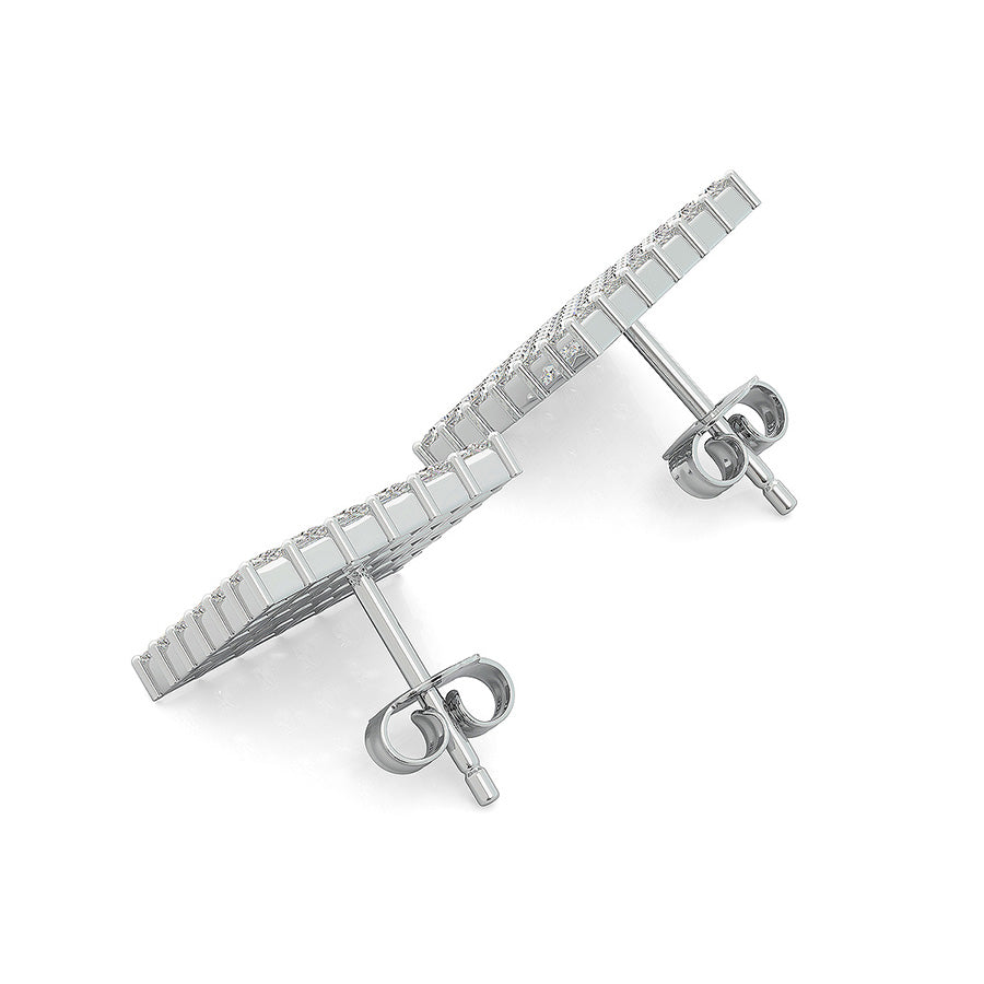 3.00 Ct. T.W. Cluster Stud Earrings