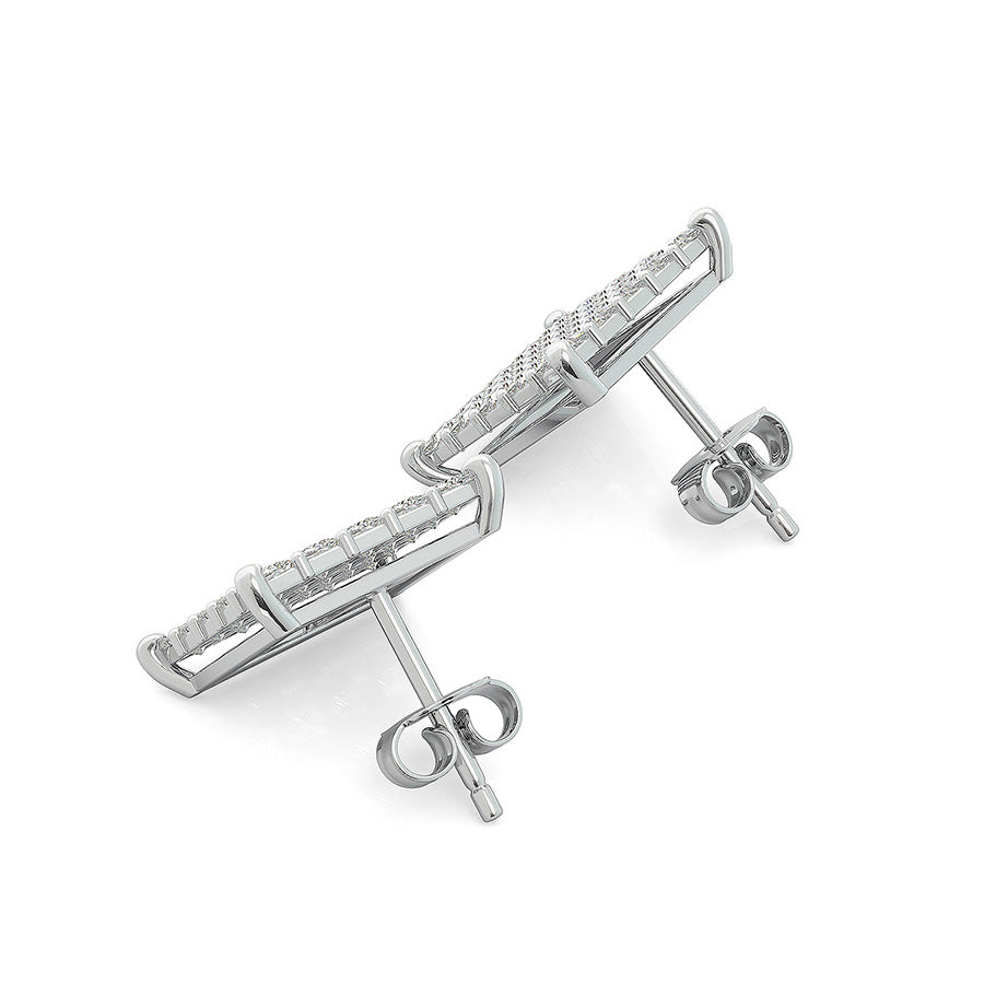 2.00 Ct. T.W. Cluster Stud Earrings