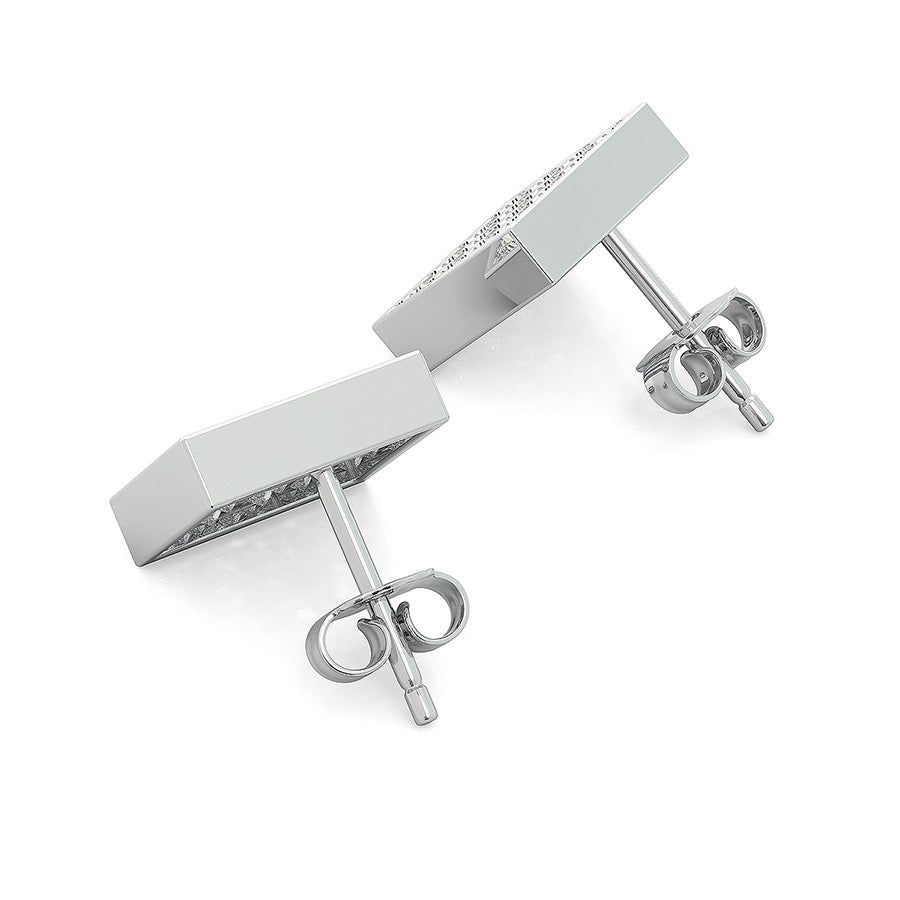 1.75 Ct. T.W. Cluster Stud Earrings