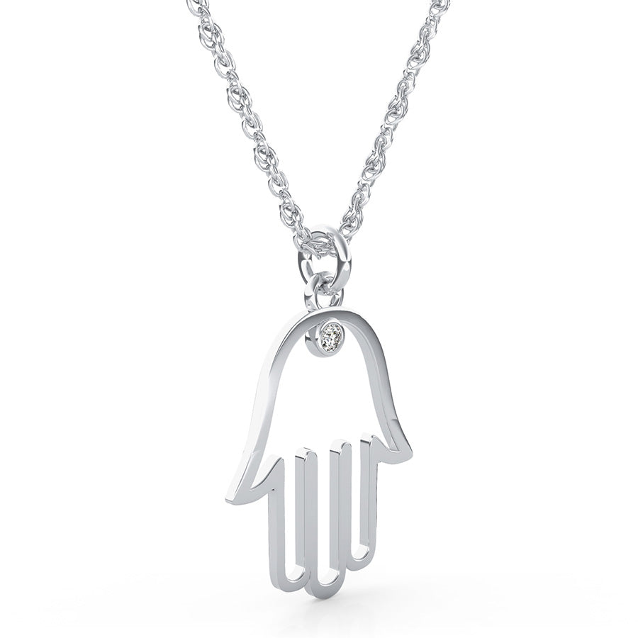 Hamsa Cut Through Pendant