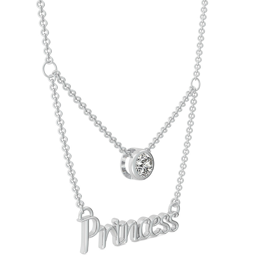 Princess Pendant With Bezel Set Stone