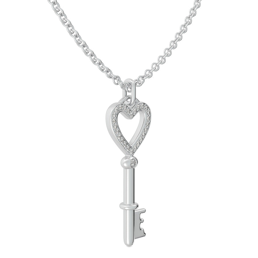 Heart Key Pendant