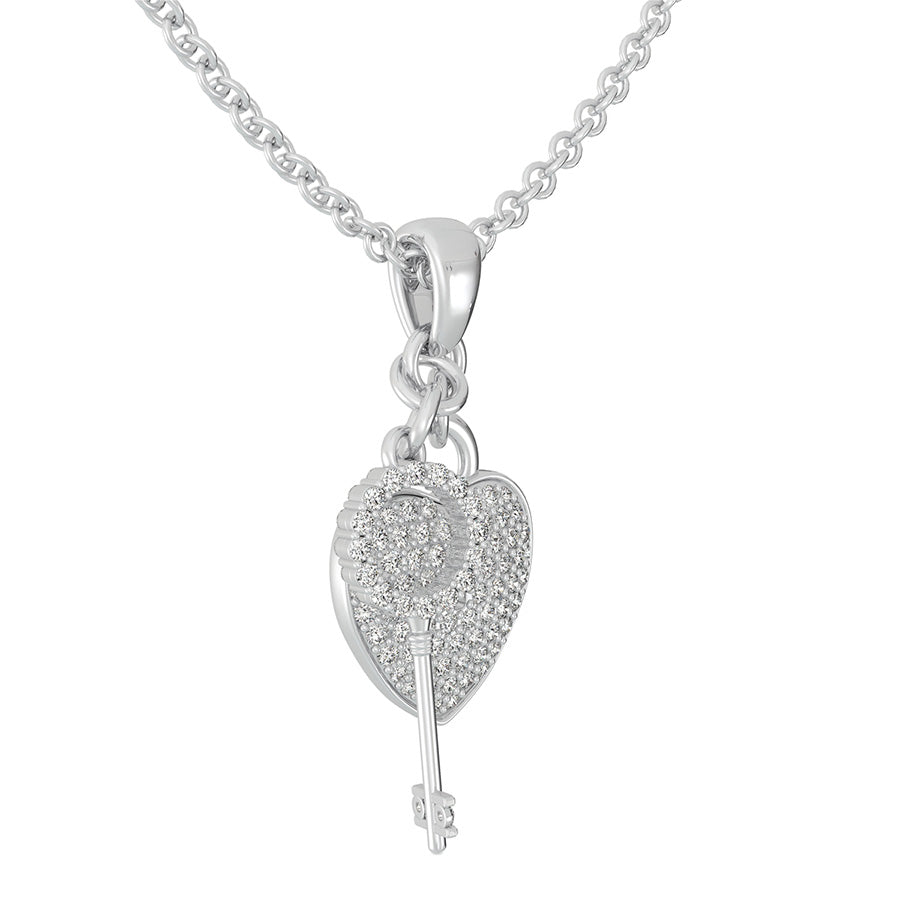 Lock And Key Heart Pendant