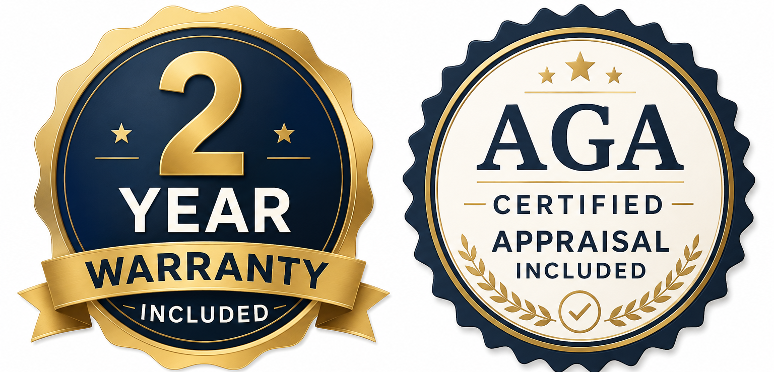 Jewelry Warranty and Certificate Badge 