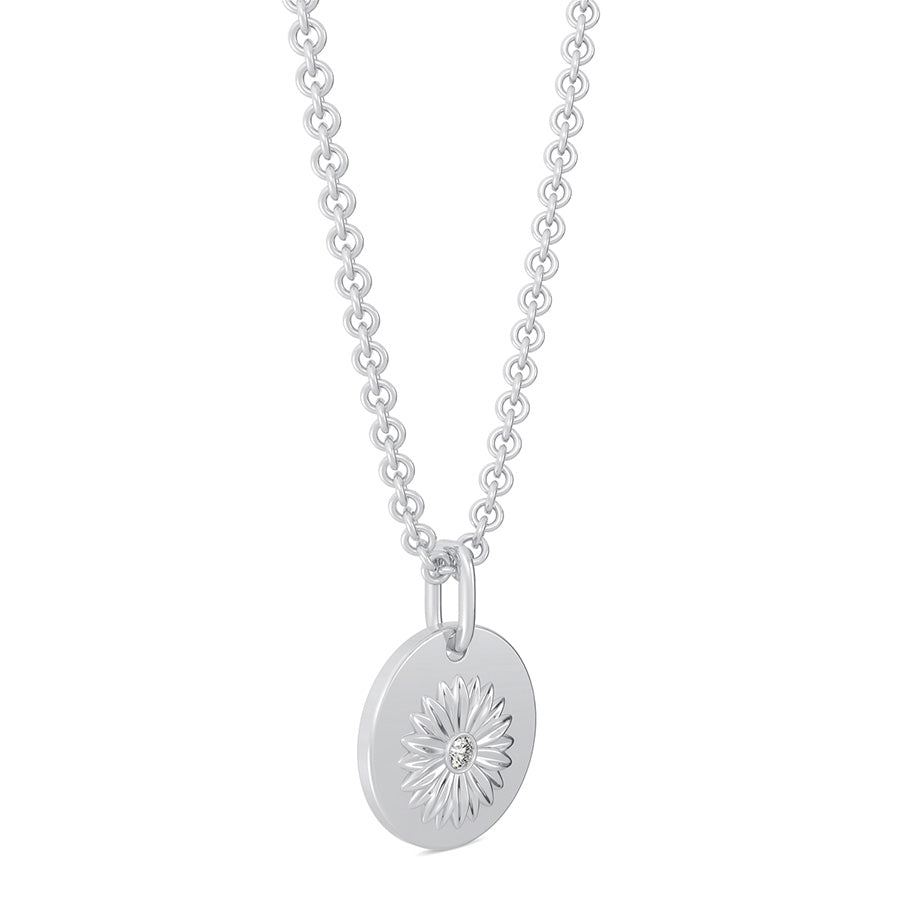 Sunflower Coin Pendant