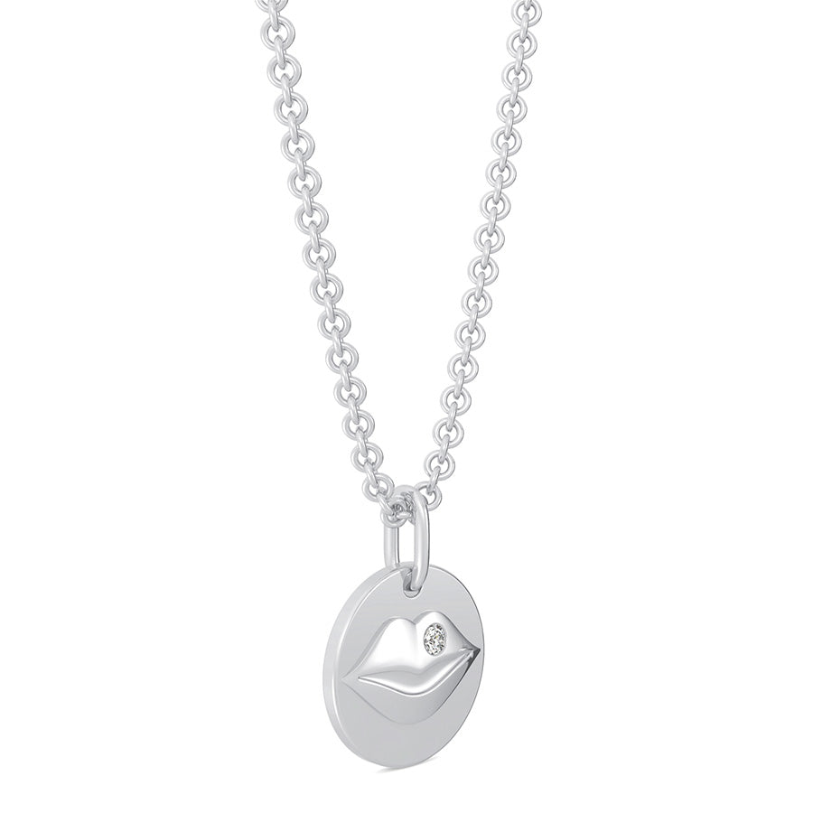 Lips Coin Pendant