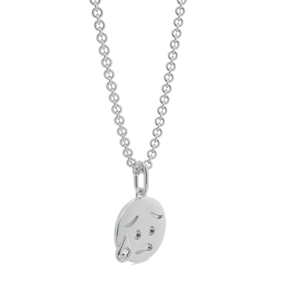 Worry Emoji Coin Pendant